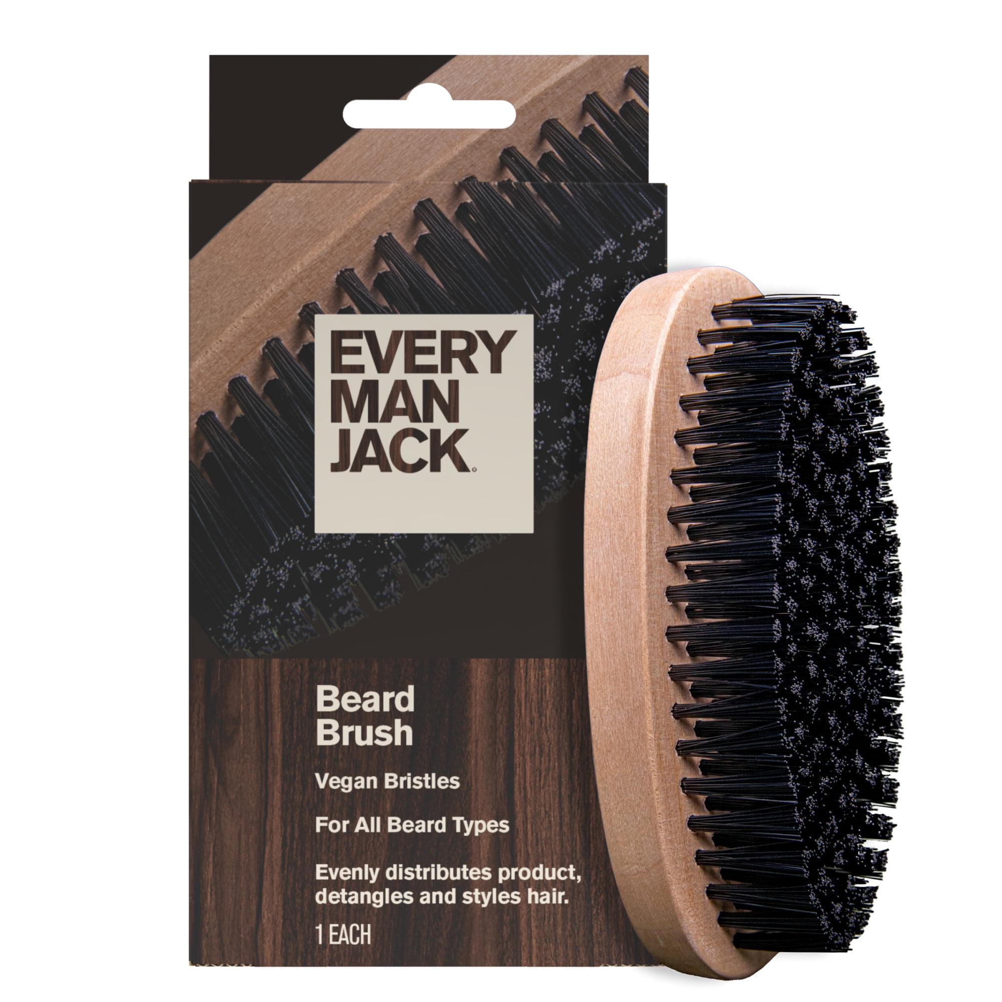 Grooming Men'S Hair - Herren-Bartbürste mit tierversuchsfreien, veganen Borsten zur