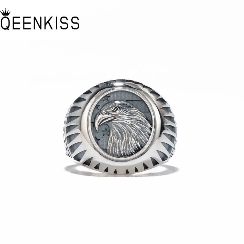Men'S Grooming Set Gift - QEENKISS 925 Sterling Silber Vintage Adler