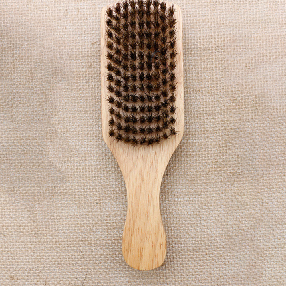 Grooming Men'S Hair - 2 Stück Bart-Styling-Kamm, doppelseitige Wildschweinborstenbürste, Bartpflege-Werkzeug,