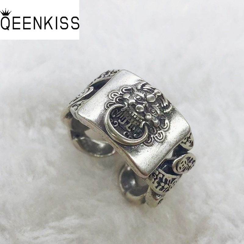 Men'S Grooming Set Gift - Qeenkiss Sterling Silber Pixiu Ring für