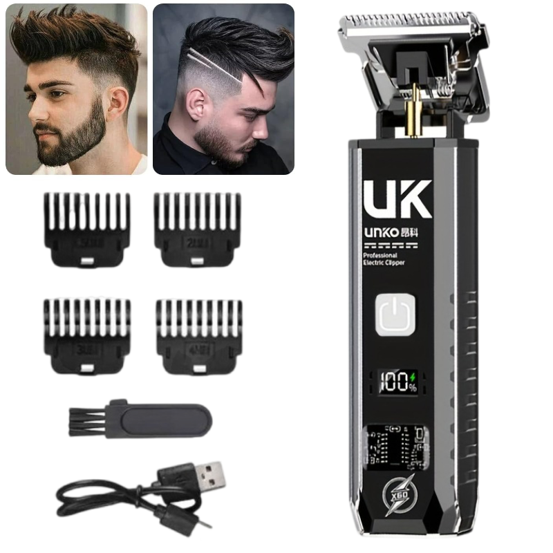 Mens Grooming Tools - T9 Elektrischer Bartschneider Kabelloser Haarschneider für