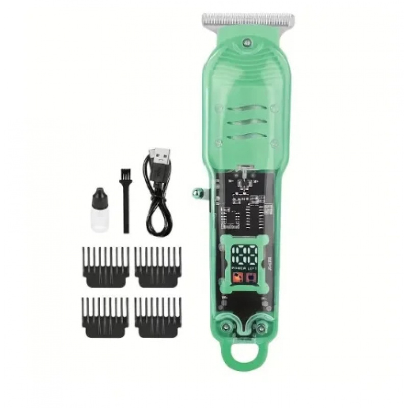 Men'S Grooming Electric Trimmer - USB-Aufladbare Transparente Haarschneidemaschine Kabellose Elektrische Haarschneidemaschine