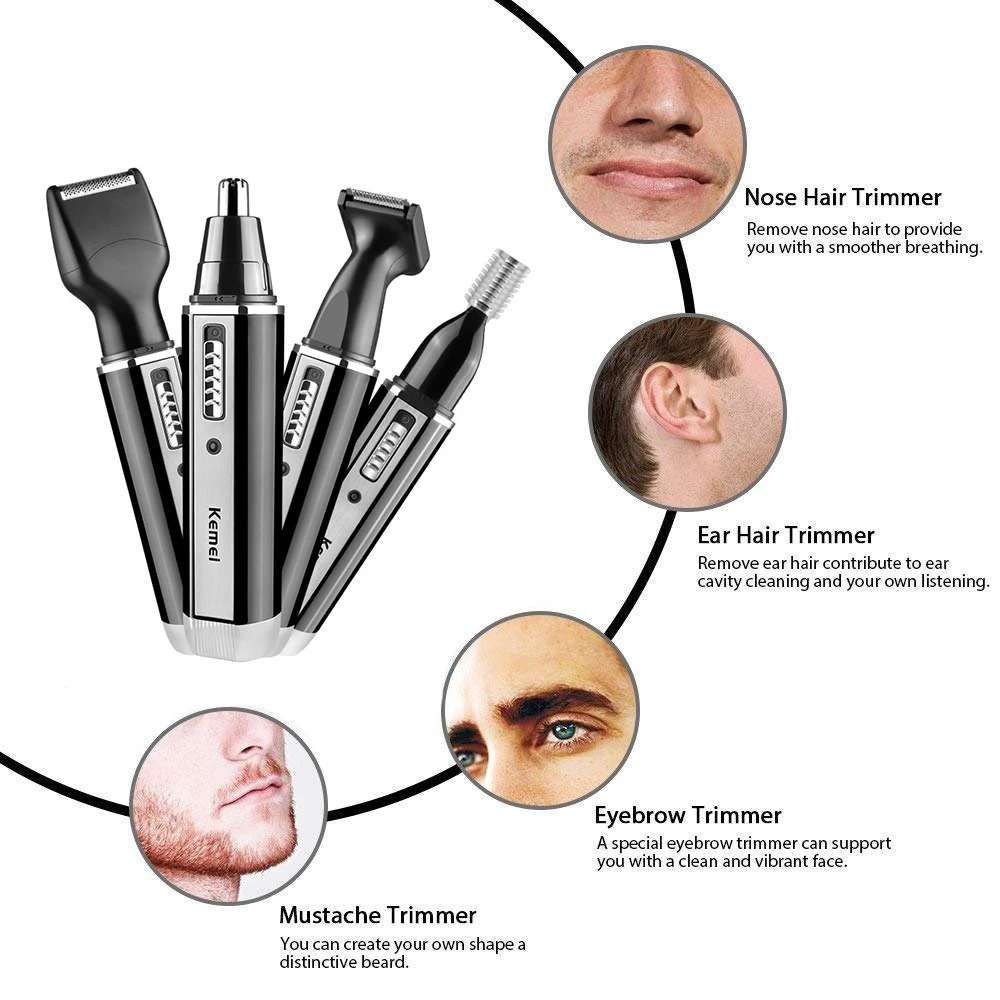 Kemei 4-in-1-Trimmer für Männe – Men'S Grooming Electric Trimmer Bewertung und Preis