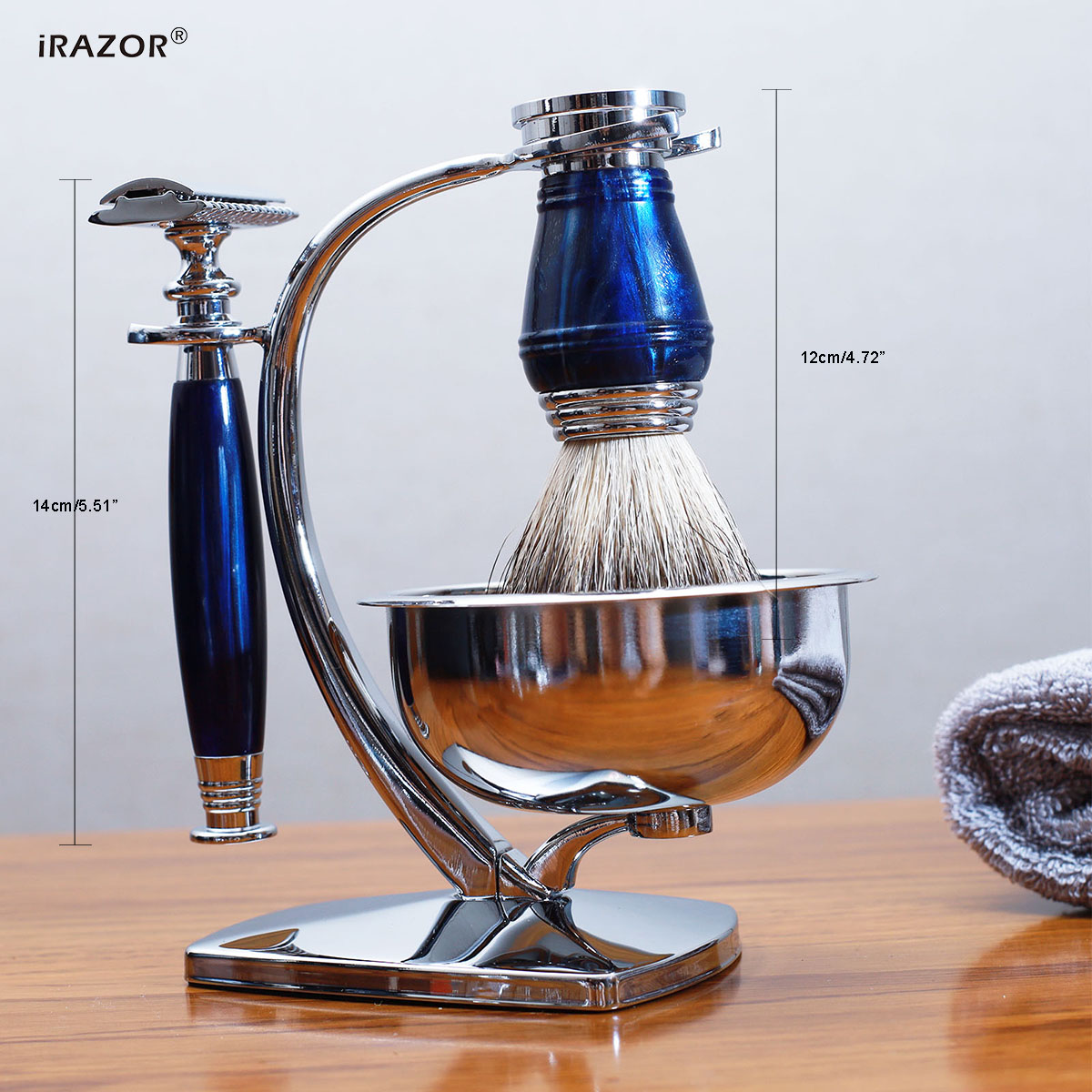 iRAZOR Royal Blue Luxus-Rasier – Men'S Grooming Set Gift Bewertung und Preis