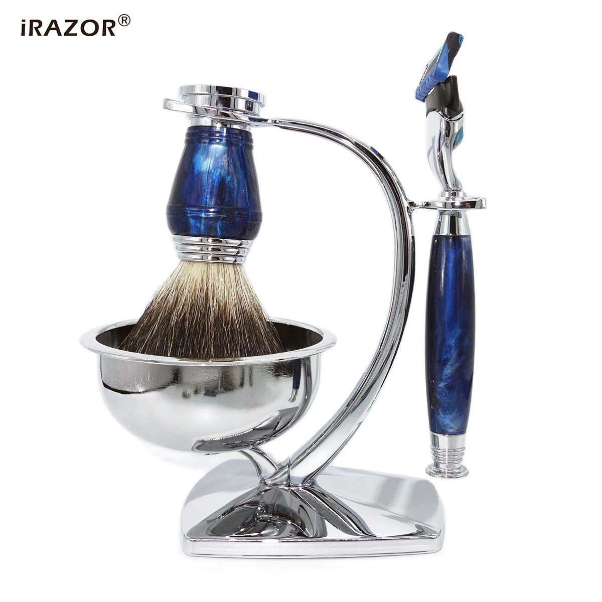 iRAZOR Royal Blue Luxus-Rasier – Men'S Grooming Set Gift Bewertung und Preis